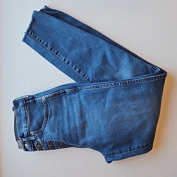 Everlane Medium Blue Denim Wash Vintage Skinny Jeans 25 Ankle - Picture 3 of 10